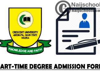 Crescent University Abeokuta (CUAB) Part-Time Degree Admission Form for 2021/2022 Academic Session | APPLY NOW