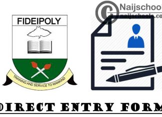 Fidei Polytechnic Gboko (FIDIEPOLY) Direct Entry Form for 2021/2022 Academic Session | APPLY NOW
