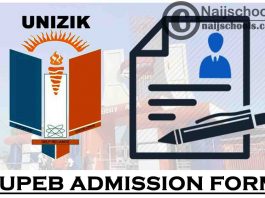 Nnamdi Azikiwe University (UNIZIK) JUPEB Admission Form for 2021/2022 Academic Session | APPLY NOW