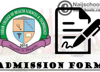Saham College of Health Sciences and Technology Admission Form for 2021/2022 Academic Session | APPLY NOW