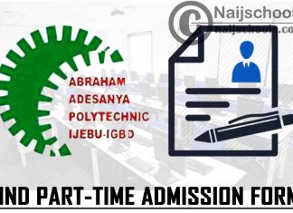 Abraham Adesanya Polytechnic (AAPOLY) HND Part-Time Admission Form for 2021/2022 Academic Session | APPLY NOW