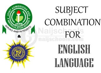JAMB & WAEC Subject Combination for English Language