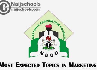 Most Expected Topics in 2023 NECO Marketing SSCE & GCE | CHECK NOW
