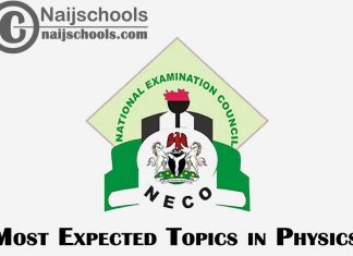 Most Expected Topics in 2023 NECO Physics SSCE & GCE | CHECK NOW