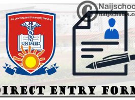 University of Medical Sciences (UNIMED) Direct Entry Screening Form for 2021/2022 Academic Session | APPLY NOW