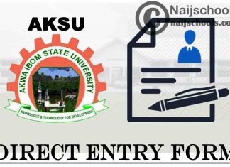 Akwa Ibom State University (AKSU) Direct Entry Screening Form for 2021/2022 Academic Session | APPLY NOW