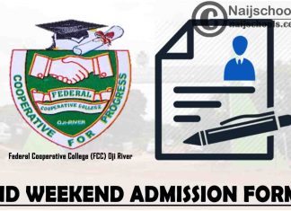 FCC ND Admission Form for 2024/2025 Academic Session