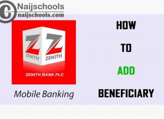How to Add a New Beneficiary to Zenith Bank Mobile Banking Android or iOS App