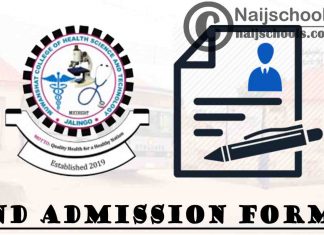 Muwanshat College of Health Science and Technology (MUCOHSAT) ND Admission Form for 2021/2022 Academic Session | APPLY NOW