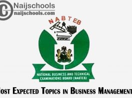 Expected Topics in 2023 NABTEB Business Management Exam