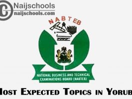 Most Expected Topics in 2023 NABTEB Yoruba Exam