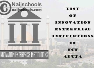 Innovation Enterprise Institutions in FCT Abuja Nigeria