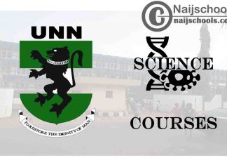 UNN Courses for Science Students to Study; Full List