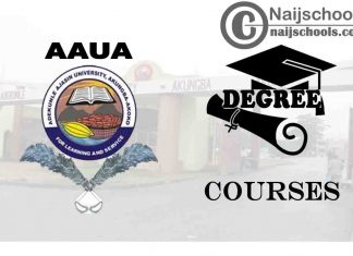 Degree Courses Offered in AAUA for Students to Study