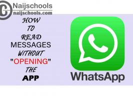 How to Read Whatsapp Messages Without Opening the App