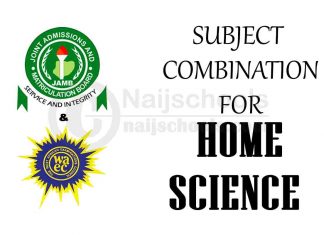 JAMB & WAEC Subject Combination for Home Science