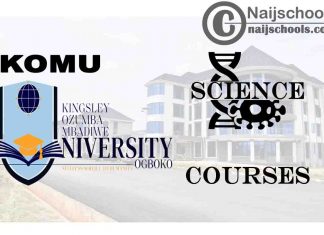 KOMU Courses for Science Students to Study; Full List