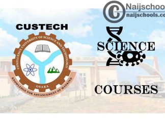 CUSTECH Courses for Science Students to Study