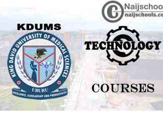 KDUMS Courses for Technology & Engineering Students
