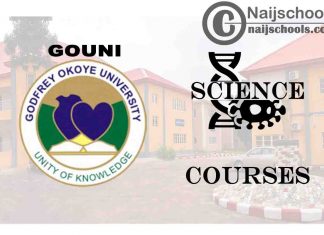 GOUNI Courses for Science Students to Study; Full List