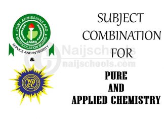 Subject Combination for Pure and Applied Chemistry