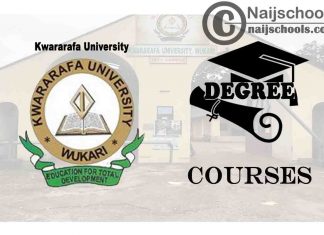 Degree Courses Offered in Kwararafa University