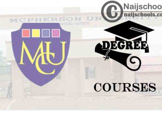 Degree Courses Offered in Mcpherson University