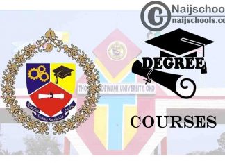 Degree Courses Offered in Thomas Adewumi University