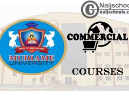 Mudiame University Courses for Commercial Students