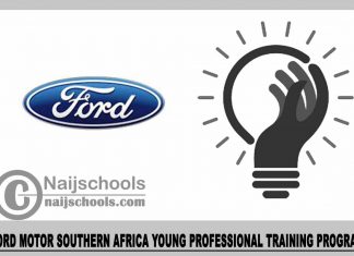 Ford Motor Southern Africa Young Professional Training Program 2023