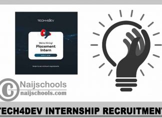 Tech4Dev Internship Recruitment 2023