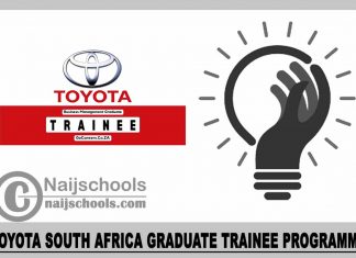 Toyota South Africa Graduate Trainee Programme 2024
