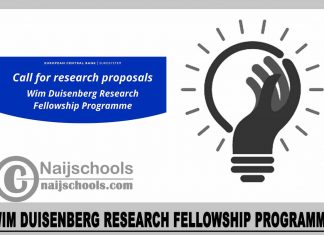 Wim Duisenberg Research Fellowship Programme 2024