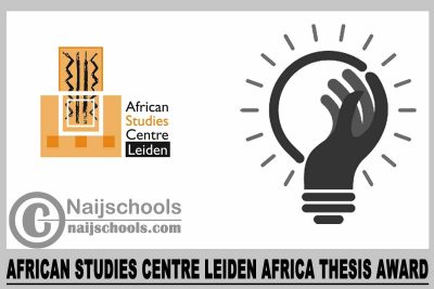 African Studies Centre Leiden Africa Thesis Award 2023