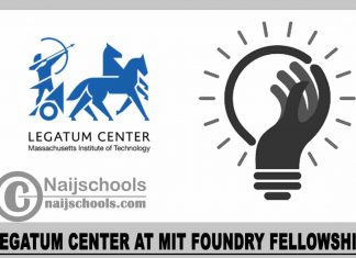 Legatum Center at MIT Foundry Fellowship 2023