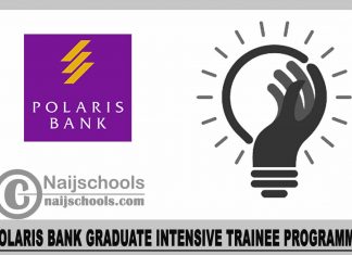 Polaris Bank Graduate Intensive Trainee Programme 2023