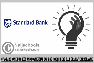 Standard Bank Business and Commercial Banking (BCB) Diners Club Graduate Programme 2023