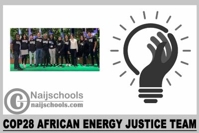 COP28 African energy justice team 2023