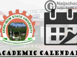 AKSU Academic Calendar 2023/24 Session 1st/2nd Semester