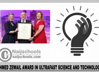 Ahmed Zewail Award in Ultrafast Science and Technology 2025