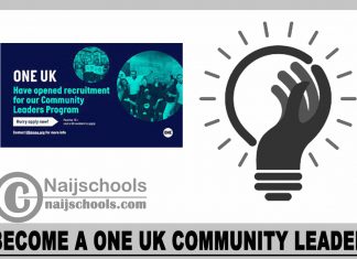 Become a ONE UK Community Leader