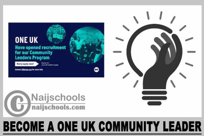 Become a ONE UK Community Leader