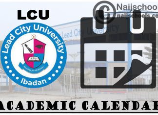 LCU Academic Calendar for 2023/24 Session 1st/2nd Semester