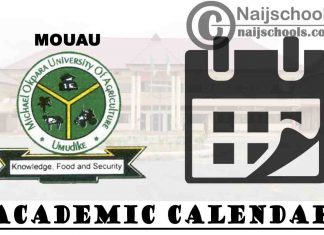 MOUAU Academic Calendar 2023/24 Session 1st/2nd Semester