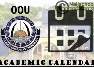 OOU Academic Calendar for 2023/2024 Academic Session