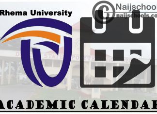 Rhema University Academic Calendar for 2023/2024 Semester