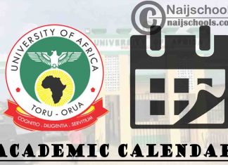 UAT Academic Calendar 2023/24 Session 1st/2nd Semester