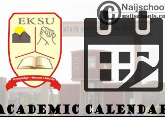EKSU Academic Calendar 2023/24 Session 1st/2nd Semester