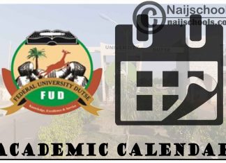FUD Academic Calendar 2023/24 Session 1st/2nd Semester
