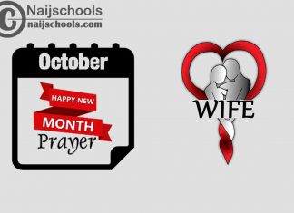 15 Happy New Month Prayer for Your Wife in October 2023